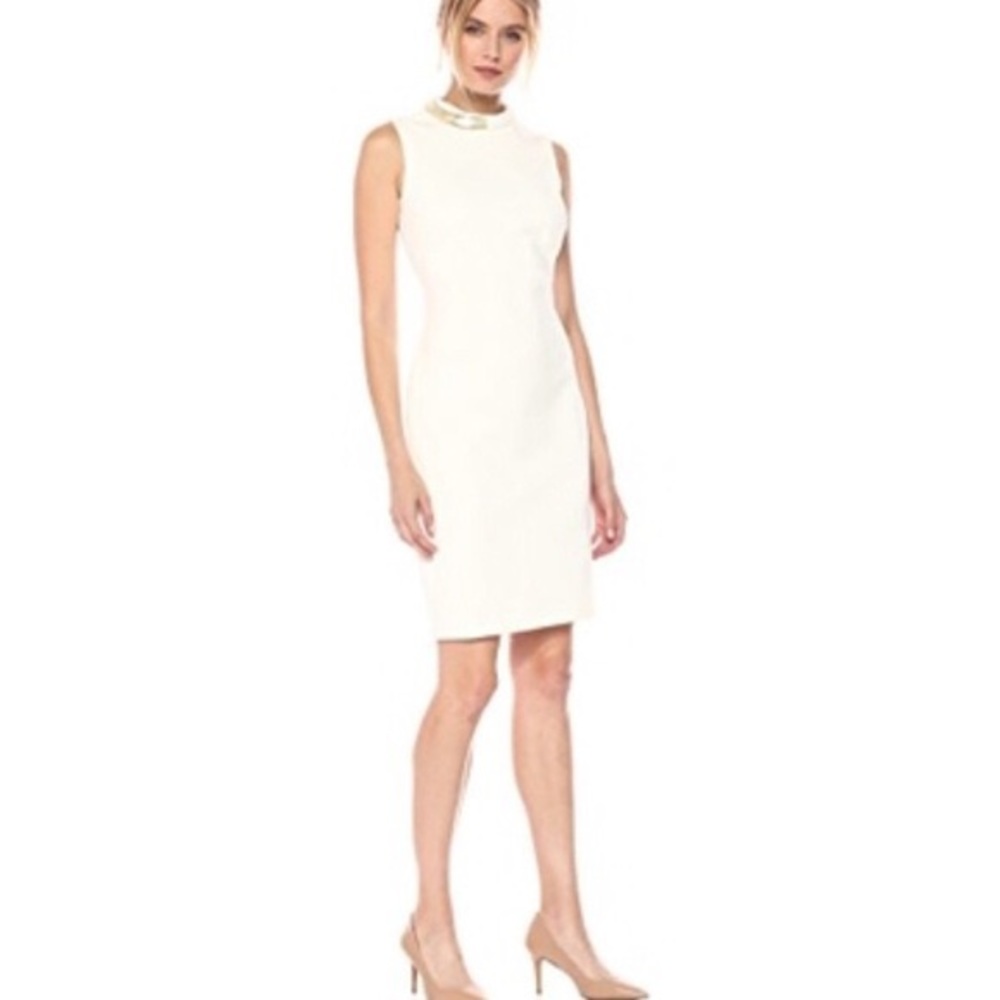 Calvin Klein jewel neck scuba dress